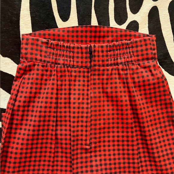 Pinup Couture Red and Black Checkered Pencil Skirt - Picture 4 of 5